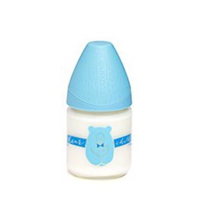 BIBERON VIDRIO BOCA ANCHA TETINA REDONDA SUAVINEX 240 ML