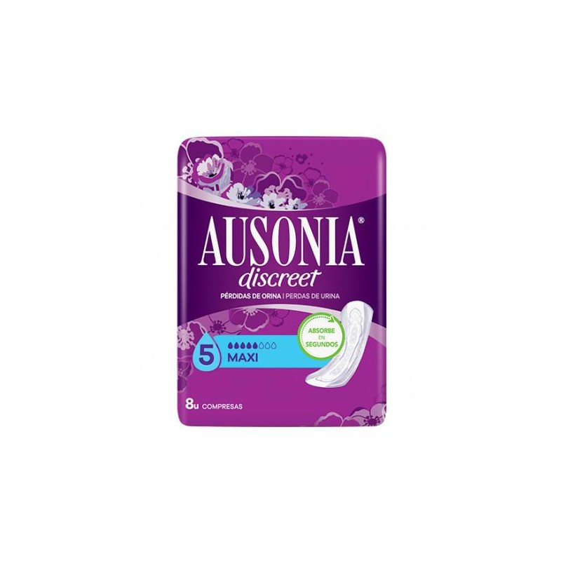 AUSONIA DISCREET EXTRA PLUS MAXI 8 UNIDADES