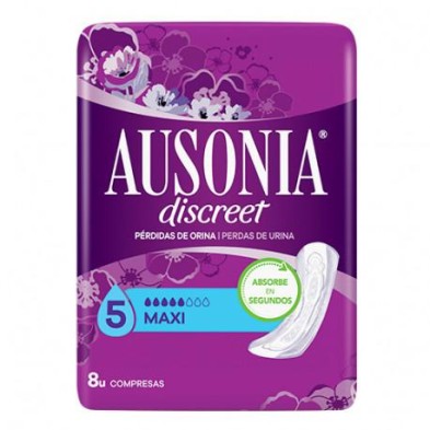 AUSONIA DISCREET EXTRA PLUS MAXI 8 UNIDADES