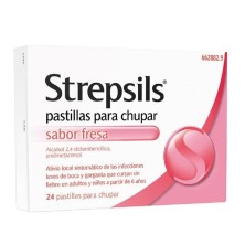 STREPSILS 24 PASTILLAS PARA CHUPAR FRESA