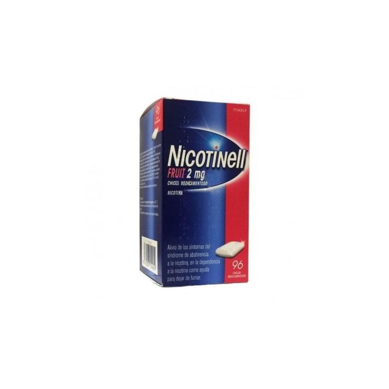 NICOTINELL FRUIT 2 MG 96 CHICLES MEDICAMENTOSOS