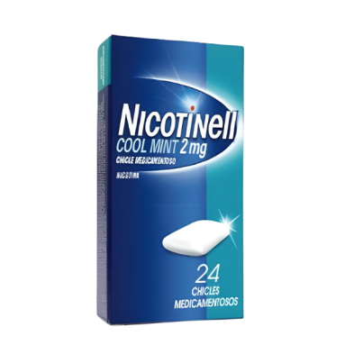 NICOTINELL COOL MINT 2 MG 24 CHICLES MEDICAMENTO