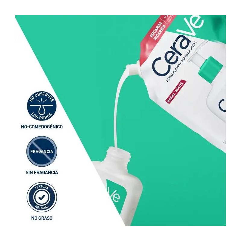 CERAVE LIMPIADOR ESPUMOSO  473 ML RECARGA