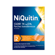 NIQUITIN CLEAR 14 MG/24 H 14 PARCHES TRANSDERMICO