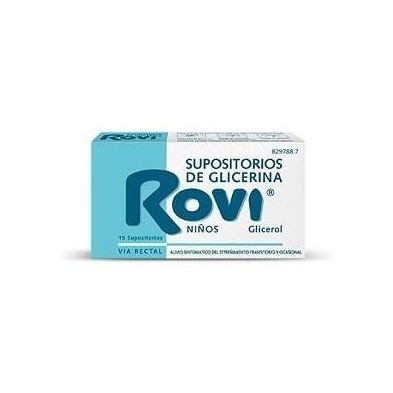 SUPOSITORIOS GLICERINA ROVI INFANTIL 1.44 G 15 S