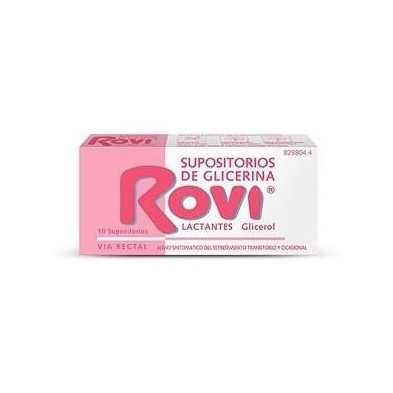 SUPOSITORIOS GLICERINA ROVI LACTANTES 10 SUPOSIT