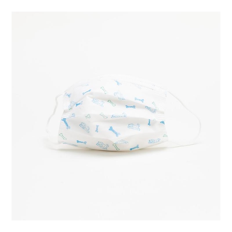 MASCARILLA FACIAL QUIRURGICA INFANTIL HUESOS 10 U