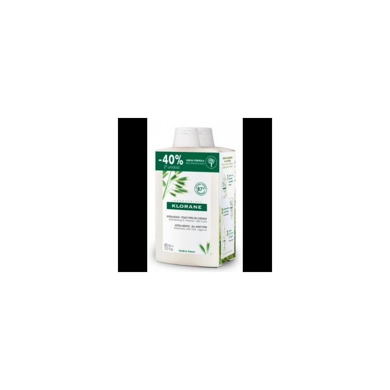 KLORANE PACK DUO CHAMPU AVENA 2X400ML