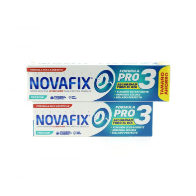 NOVAFIX FORMULA PRO 3  SIN SABOR 70 G + 50 G PACK AHORRO