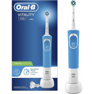 CEPILLO DENTAL ELECTRICO RECARGABLE ORAL-B VITAL AZUL