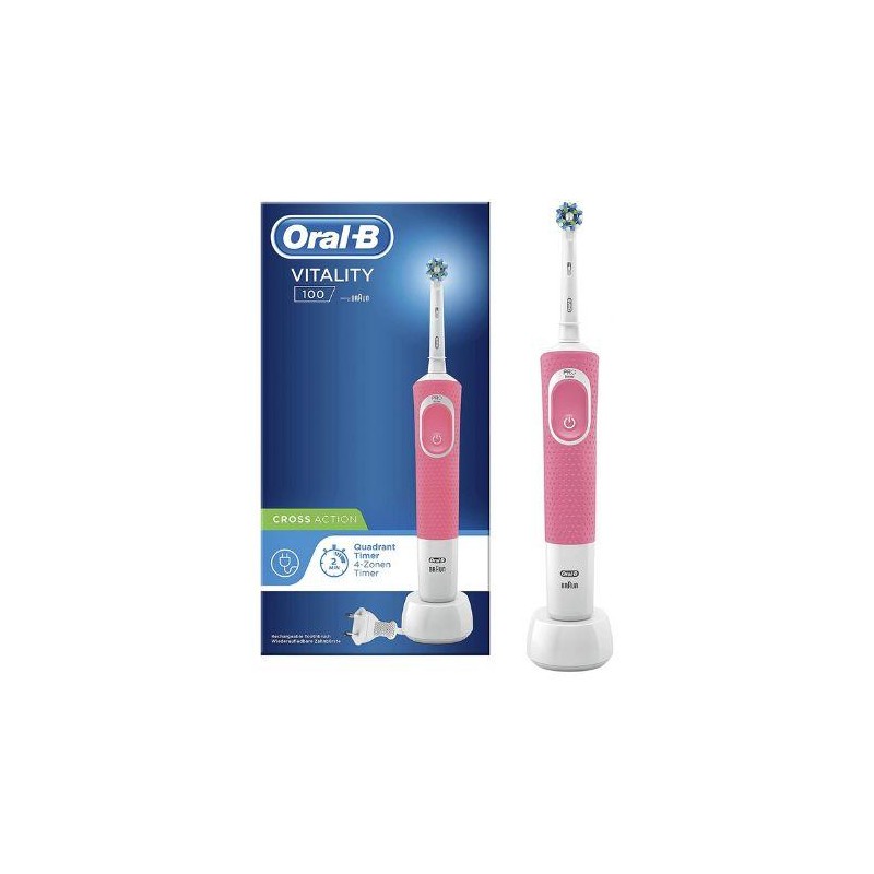 CEPILLO  ELECTRICO RECARGABLE ORAL-B VITAL ROSA-LILA
