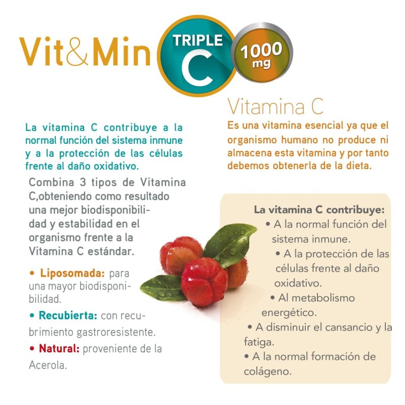 VIT&MIN TRIPLE C 40 COMPRIMIDOS