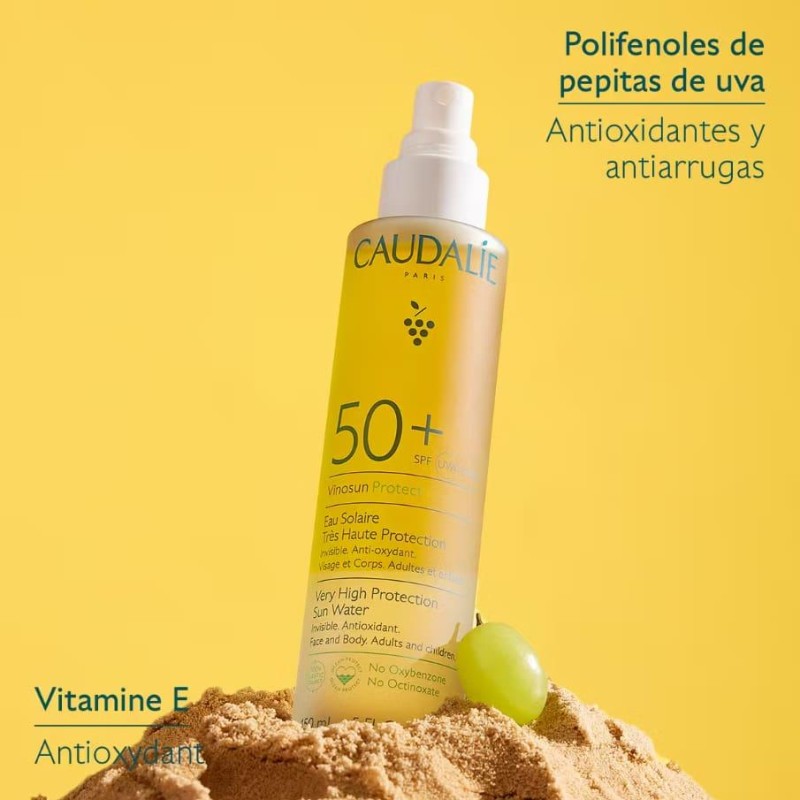 CAUDALIE VINOSUN AGUA DE MUY ALTA PROTECCION SPF50+ 150 ML