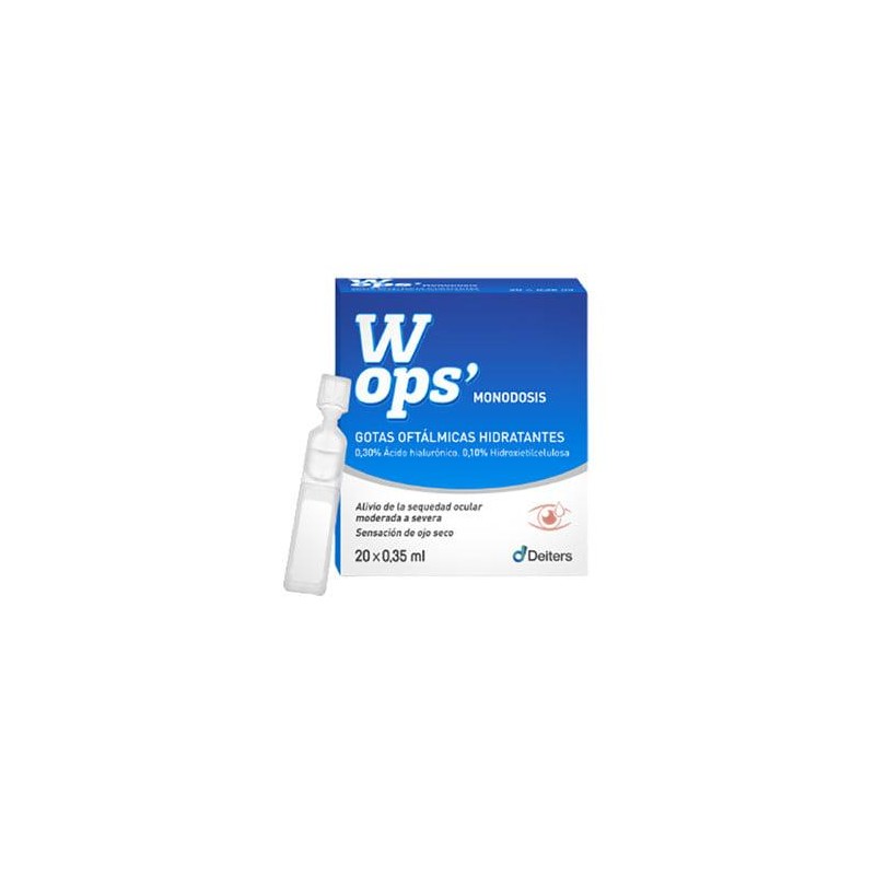 WOPS GOTAS OFTALMICAS HIDRATANTES 20 MONODOSIS 0,35 ML