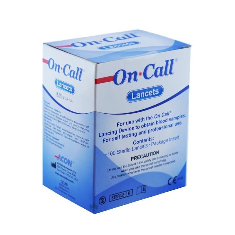 Lancetas Estériles On Call 100 U