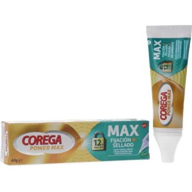 COREGA MAX FIJACION + SELLADO 1 ENVASE 40 G SABOR MENTA