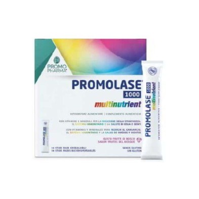PROMOLASE 1000 MULTINUT 14 STICK FRUTOS DEL BOSQUE
