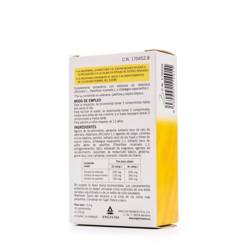 VALERIANA LEO ANGELINI 30 COMPRIMIDOS