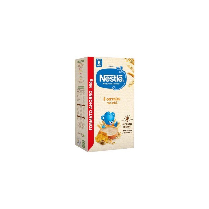 NESTLE PAPILLA 8 CEREALES CON MIEL 1 ENVASE 950 G