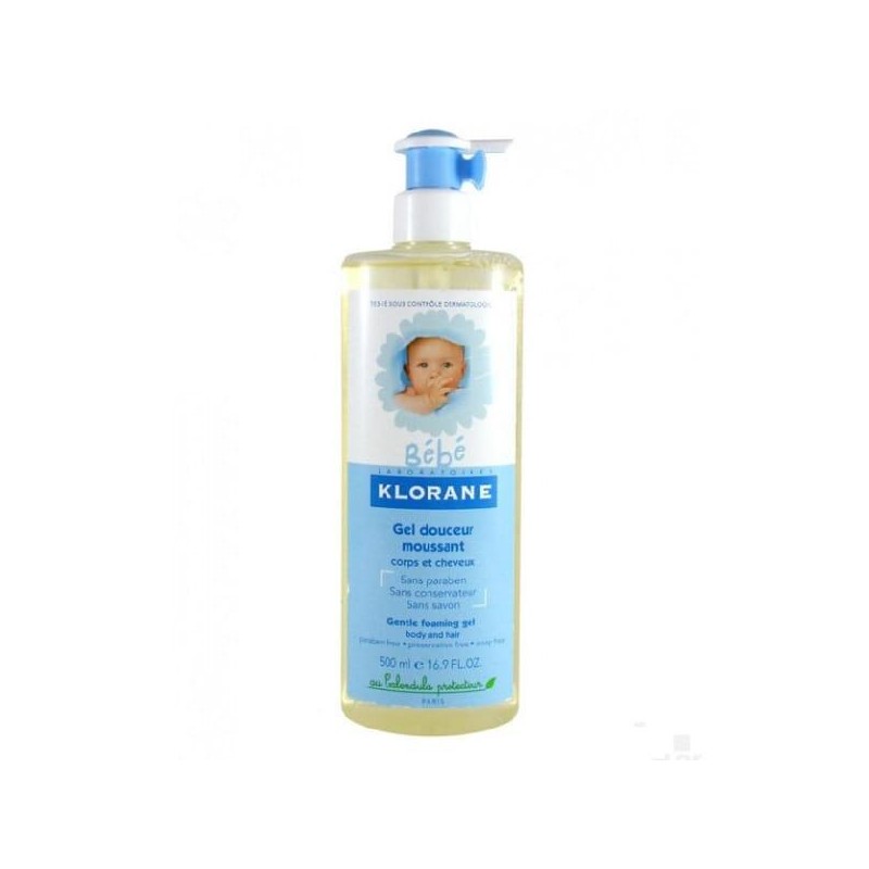 KLORANE BEBE GEL ESPUMA SOBREGRASO 500 ML
