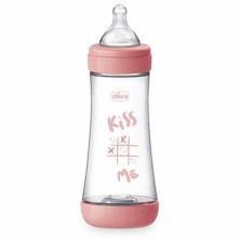 CHICCO BIBERON PERFECT5 4M+300ML SIL ROSA