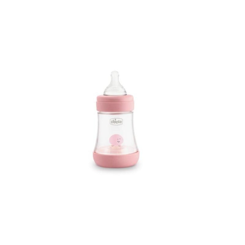 CHICCO BIBERON PERFECT5 0M+150ML SILICONA ROSA