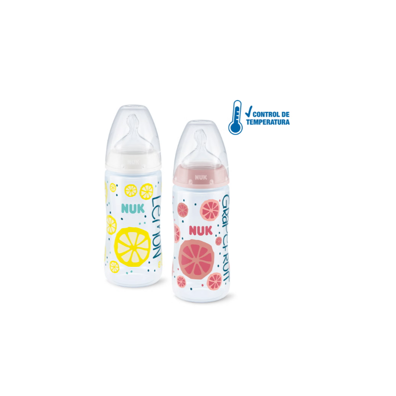 BIBERON SIL NUK FIRST CHOISE+ FRUITS 1 UNIDAD 0-6 MESES 300 ML