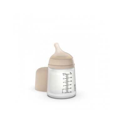 BIBERON ANTICOLICO SILICONA SUAVINEX 180 ML T-S LIGHT SAND