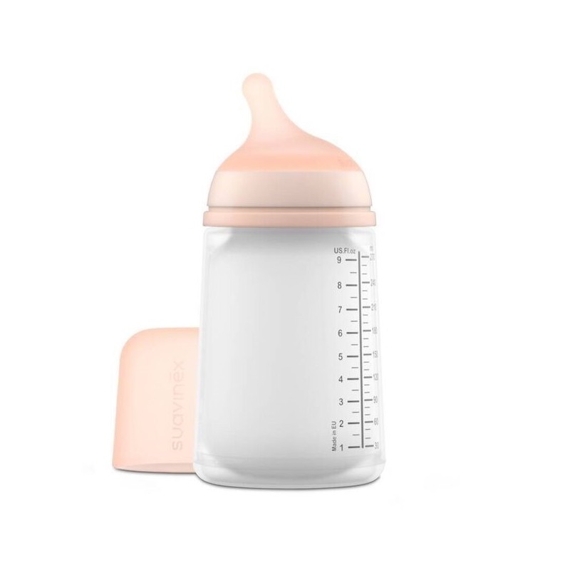 BIBERON ANTICOLICO T SILICONA SUAVINEX + 3 MESES 1 ENVASE 270 ML TALLA M CARAMEL