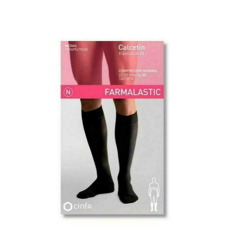 CALCETIN FARMALASTIC NEGRO T- GDE