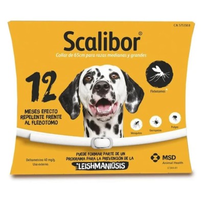 SCALIBOR 40 MG/G 1 COLLAR BLANCO 65 CM