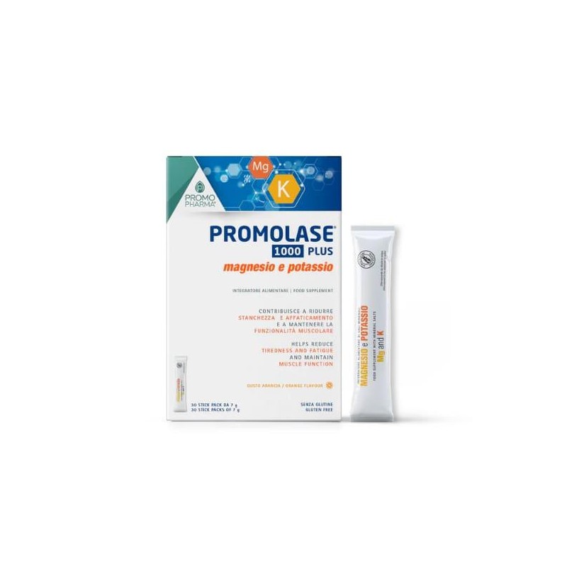 PROMOLASE 1000 PLUS MAGNESIO Y POTASIO 30 STICK NARANJA