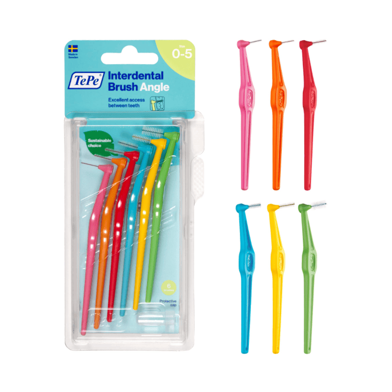 CEPILLO INTERDENTAL TEPE ANGLE PACK MIX 6 TAMAÑO