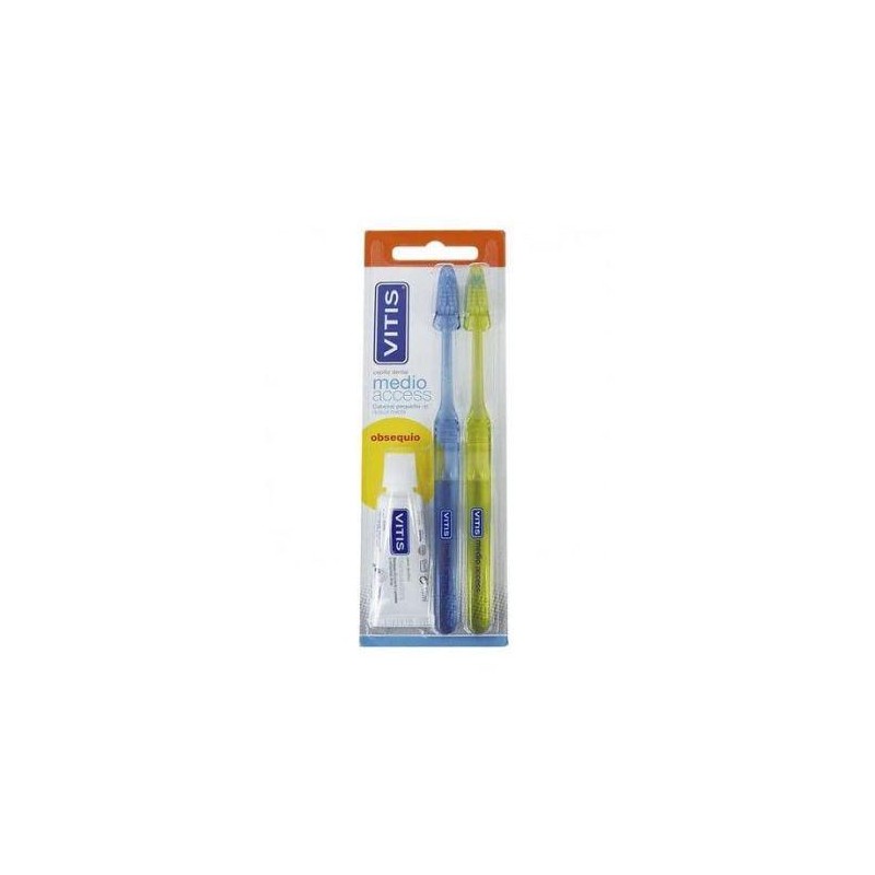 CEPILLO DENTAL ADULTO VITIS ACCESS MEDIO PACK