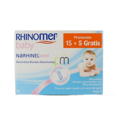 NARHINEL CONFORT ASPIRADOR RECAMBIO 20 BLANDO DESECHABLE