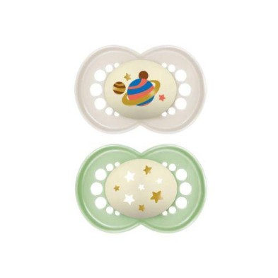 CHUPETE SILICONA MAM ORIGINAL NIGHT +16 2UNI GRIS