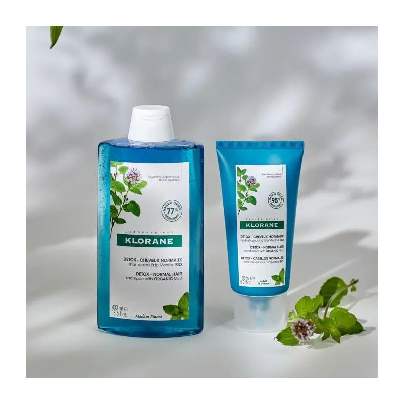 KLORANE CHAMPU A LA MENTA BIO 1 ENVASE 400 ML