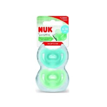 CHUPETE SILICONA NUK SENSITIVE 6 - 18 MESES 2 UNIDADES