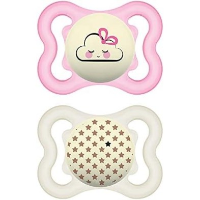 CHUPETE SIL SIM MAM SUPREME NIGHT 2 UNI 16+ PACK DOBLE