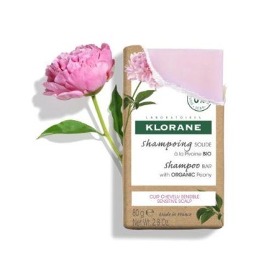 KLORANE CHAMPU SOLIDO A LA PEONIA BIO 1 PASTILLA 80 G