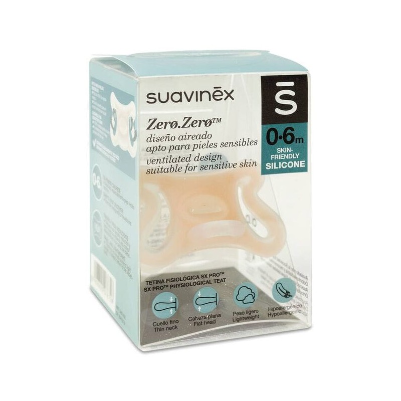 CHUPETE SILICONA FISIO SUAVINEX SX PRO ZERO-ZERO 0 - 6 CAR