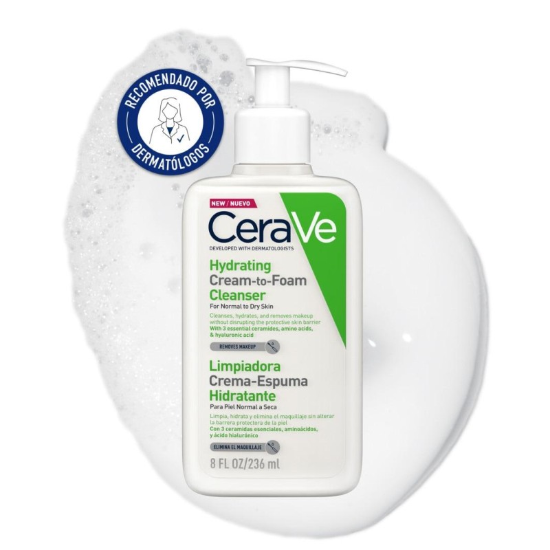CERAVE LIMPIADOR CREMA-ESPUMA HIDRATANTE 236 ML