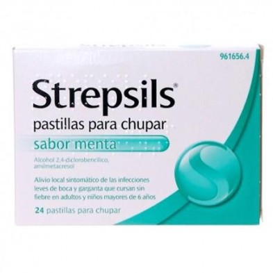STREPSILS 24 PASTILLAS PARA CHUPAR MENTA