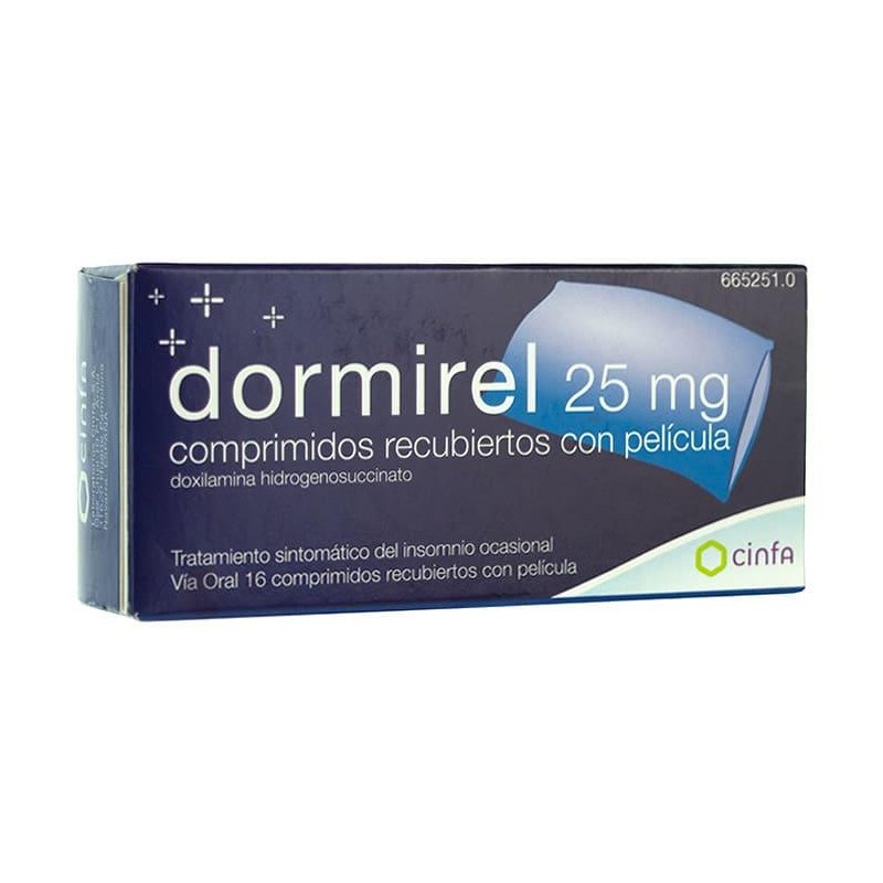 Dormirel 25 Mg 16 Comprimidos