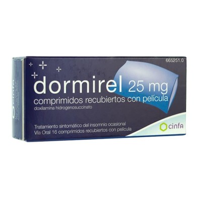 Dormirel 25 Mg 16 Comprimidos
