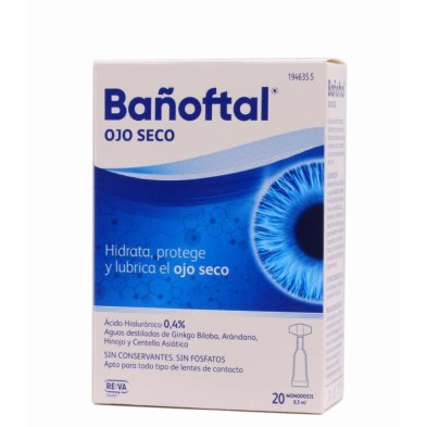 BAÑOFTAL OJO SECO 20 MONODOSIS 0,5 ML