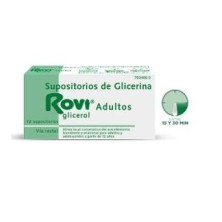 SUPOSITORIOS DE GLICERINA ROVI ADULTOS 3,36 G 12 SUPOSITORIOS