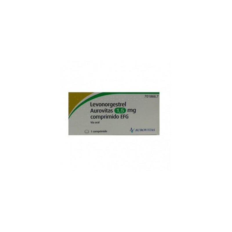 LEVONORGESTREL AUROVITAS EFG 1,5 MG 1 COMPRIMIDO
