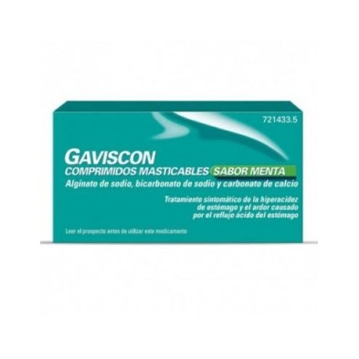 GAVISCON 24 COMPRIMIDOS MASTICABLES (SABOR MENTA)