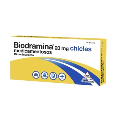 BIODRAMINA 20 MG 6 CHICLES